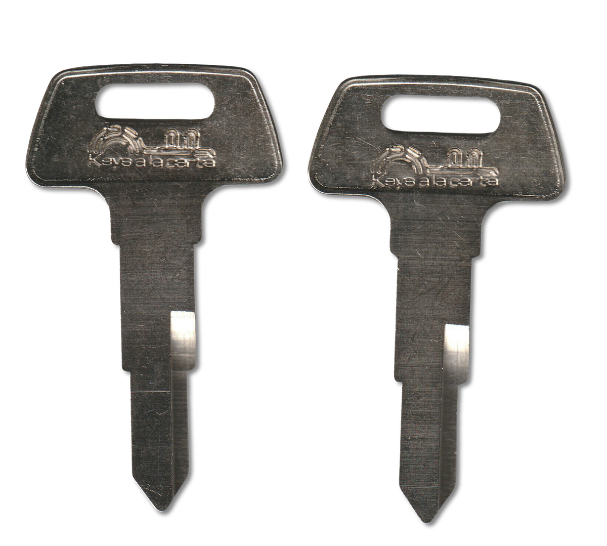 Key code 123 replacement key pair, HD74 blank (front)