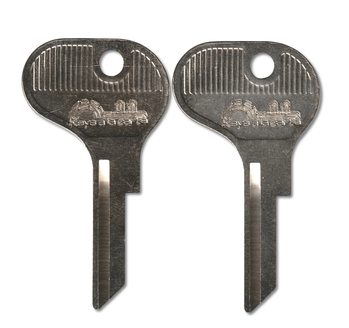 Key code N1-N100 Neiman replacement key pair, NE10 blank (front)