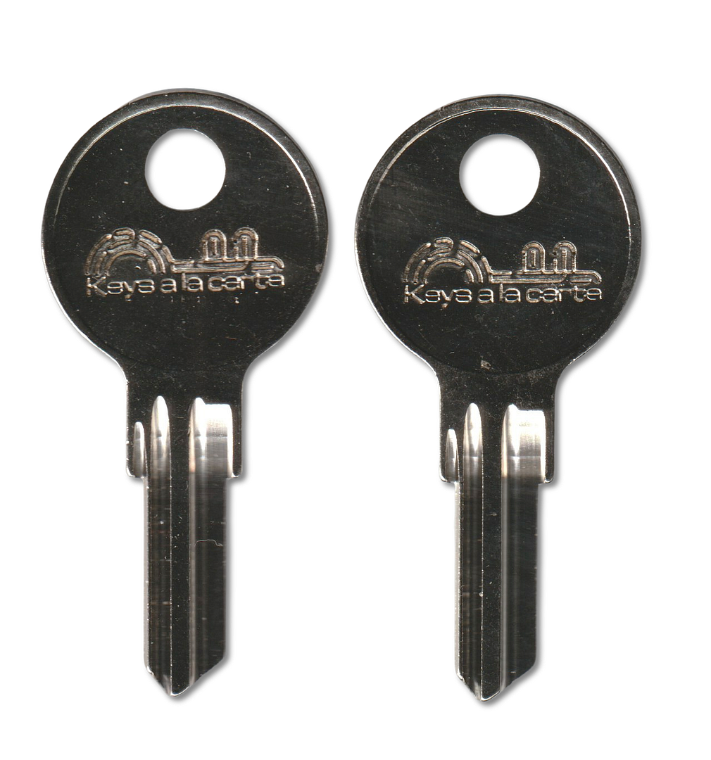 Key code 501-900 Dominion replacement key pair, N54G blank (front)