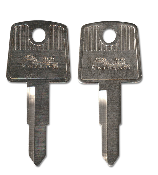 Key code PL301-PL340 Honda replacement key pair, HD75 blank (front)