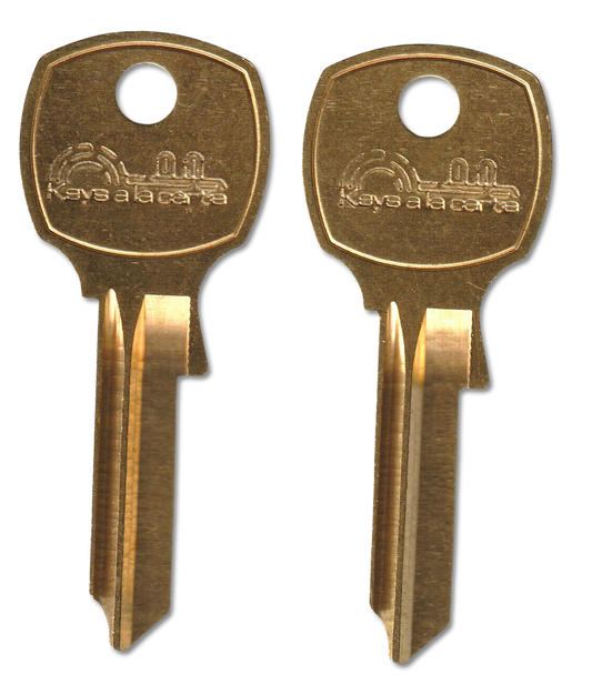 Key code Z1-Z240 National replacement key pair, NA12 blank (front)