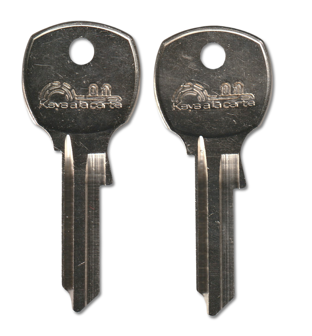 Key code BN1250-BN3199 National replacement key pair, 1069LC blank (front)