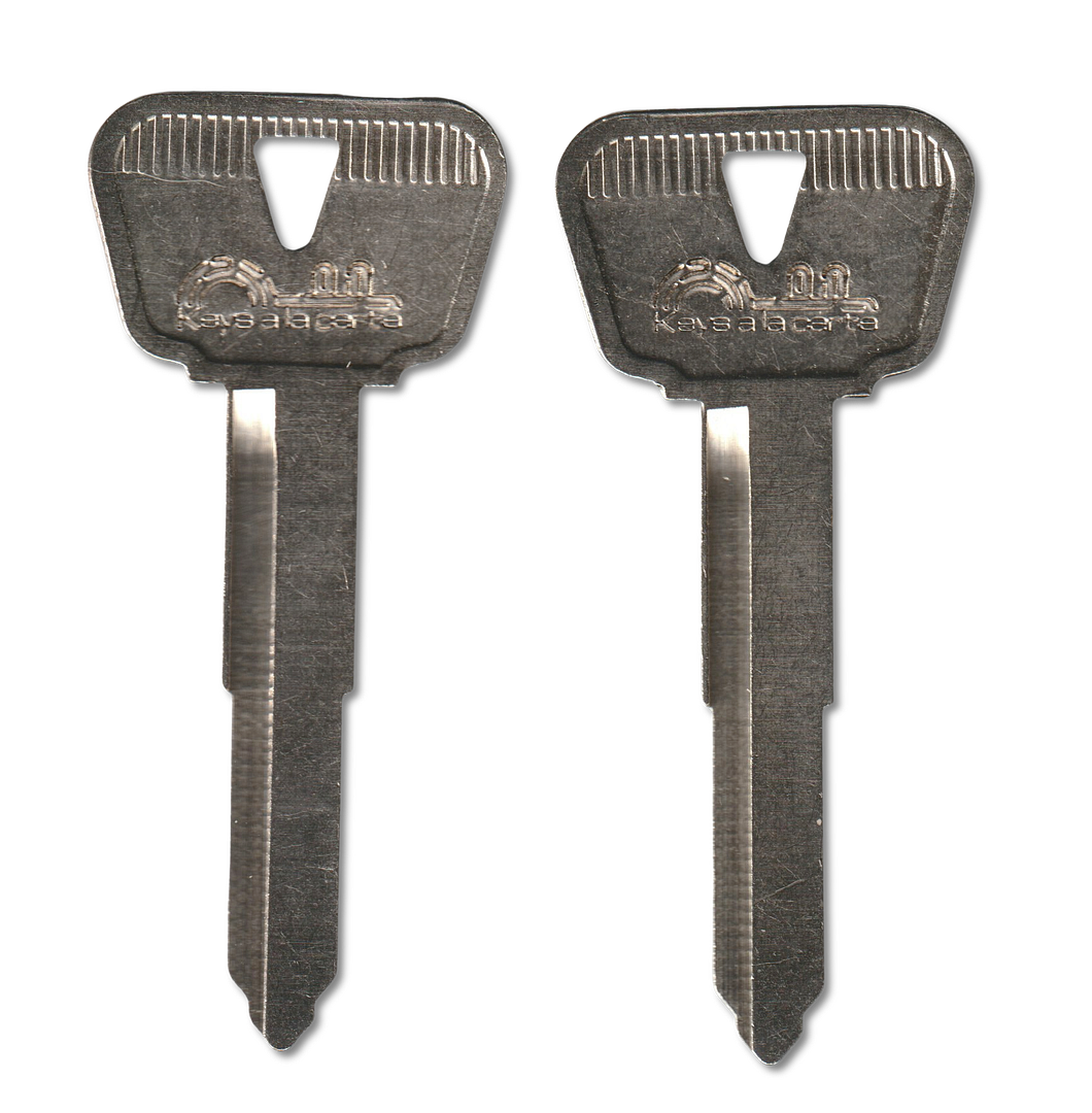 Key code A3201001-A7989769 Yamaha replacement key, YM63 blank (front)