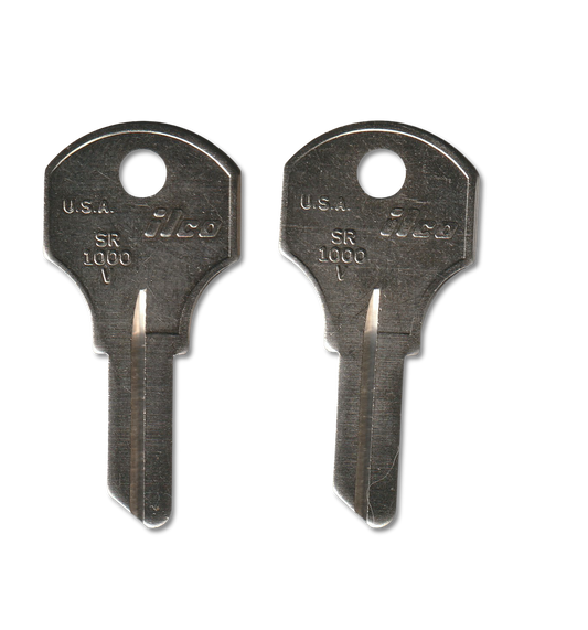 Key code PD3001-PD3200 Corbin replacement key pair, SR1000V blank