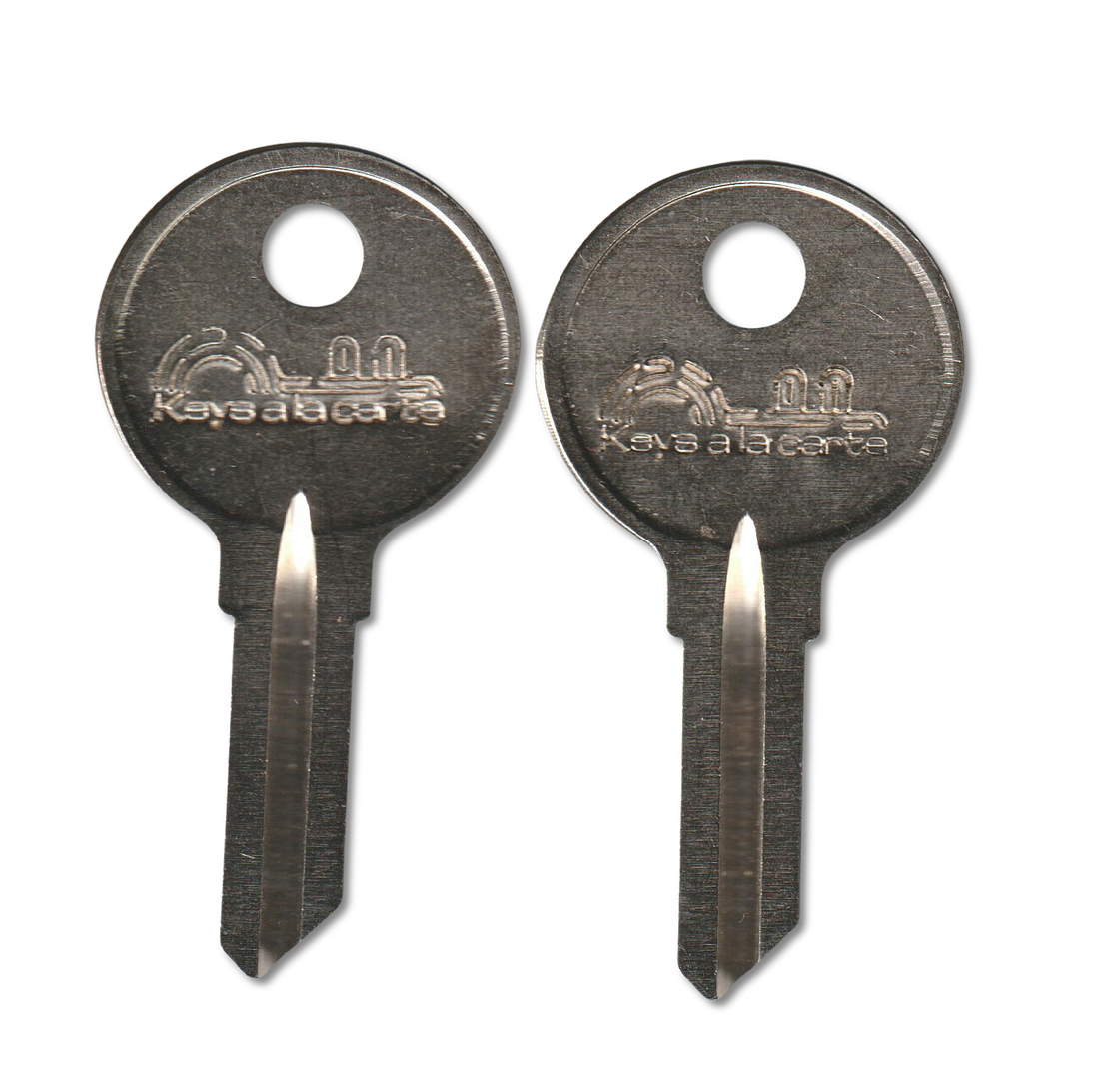 Key code B1A-B783A CompX replacement key pair, 1069B blank