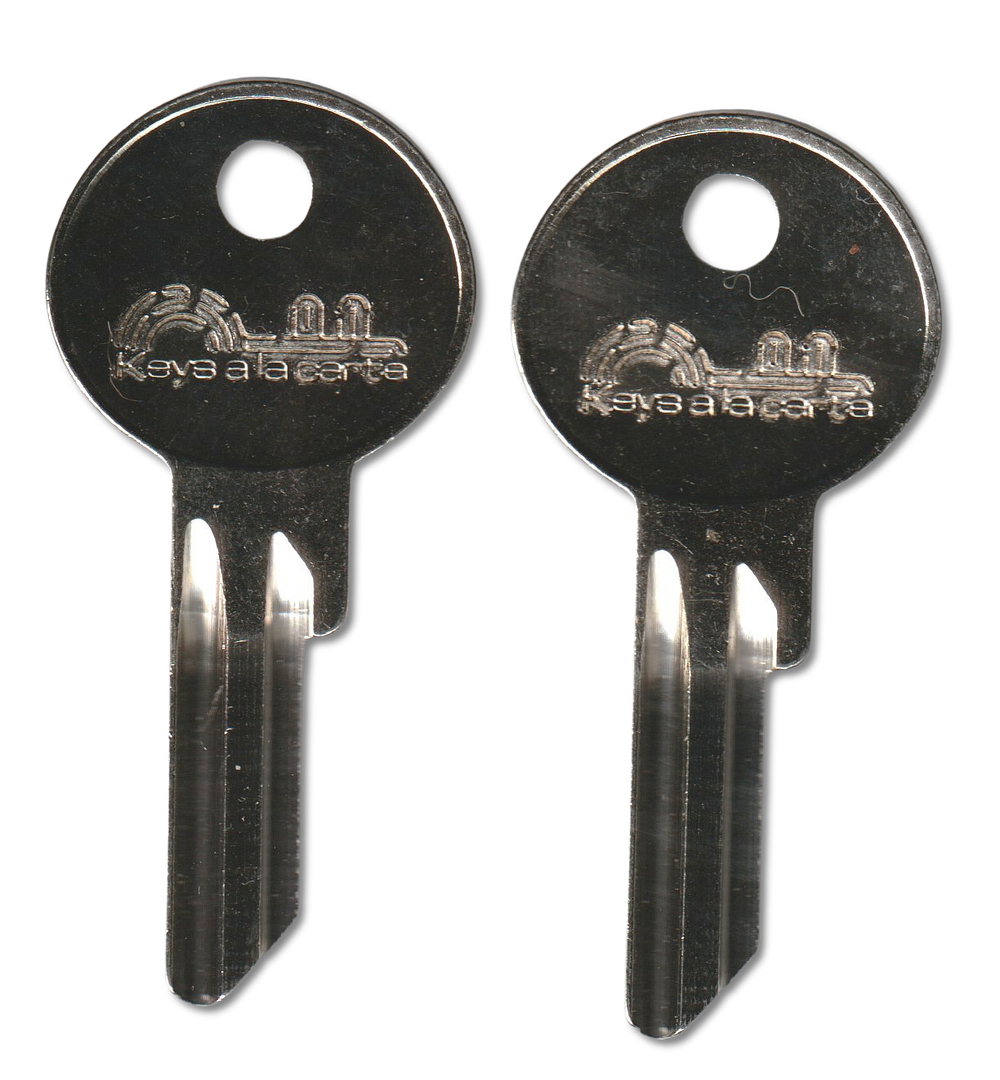 Key code PR201-PR1300 Yale replacement key pair, Y6 blank (front)
