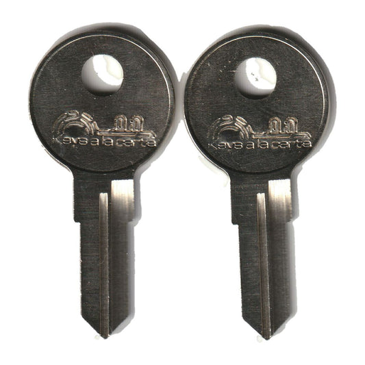 Key code EC901-EC910 Better Built / Eberhard replacement key pair, BAU3 blank (front)