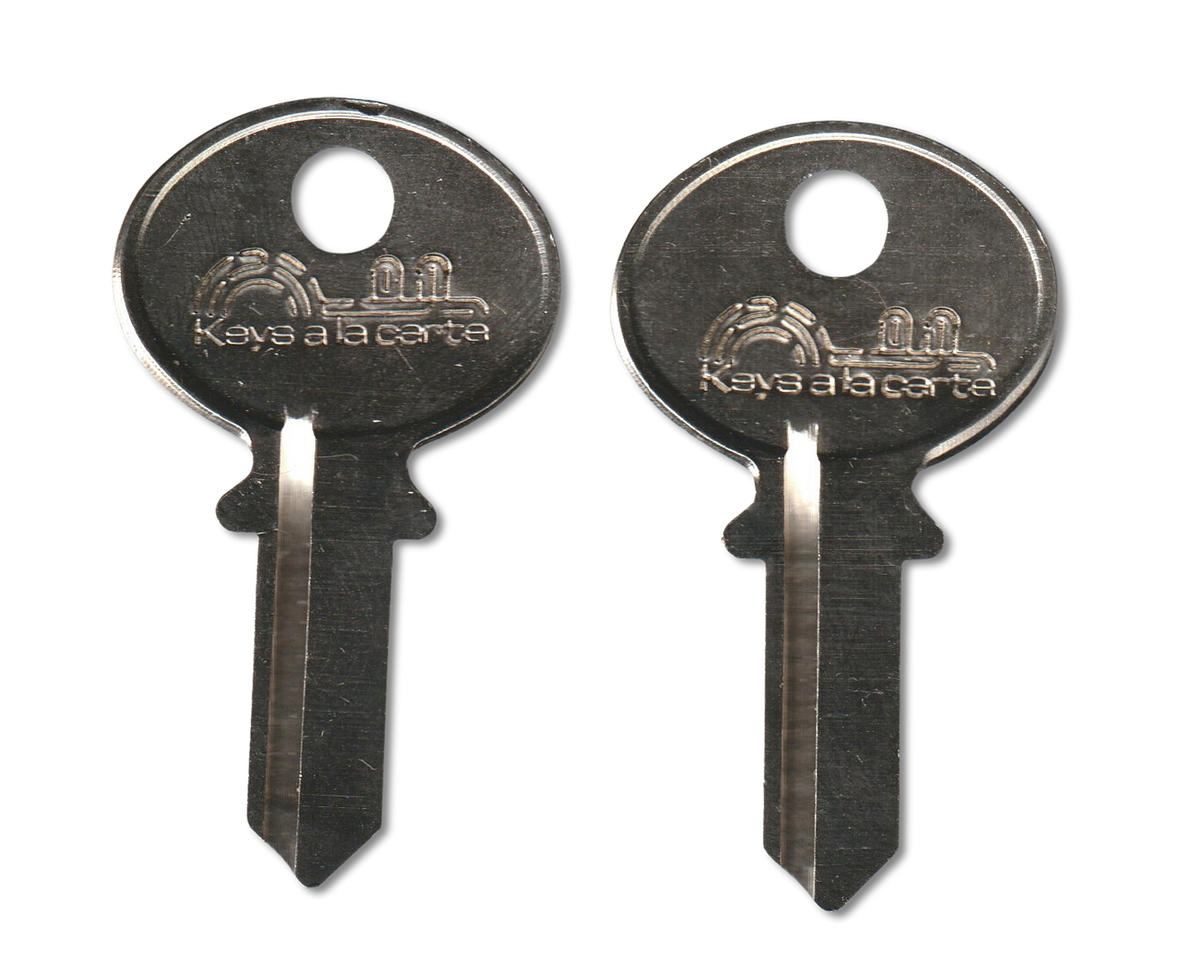 Key code SE1-SE150 Corbin replacement key pair, 1000H blank (front)