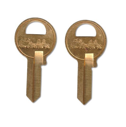 Key code E2001-E3000 Master Lock replacement key pair, M1 blank (front)