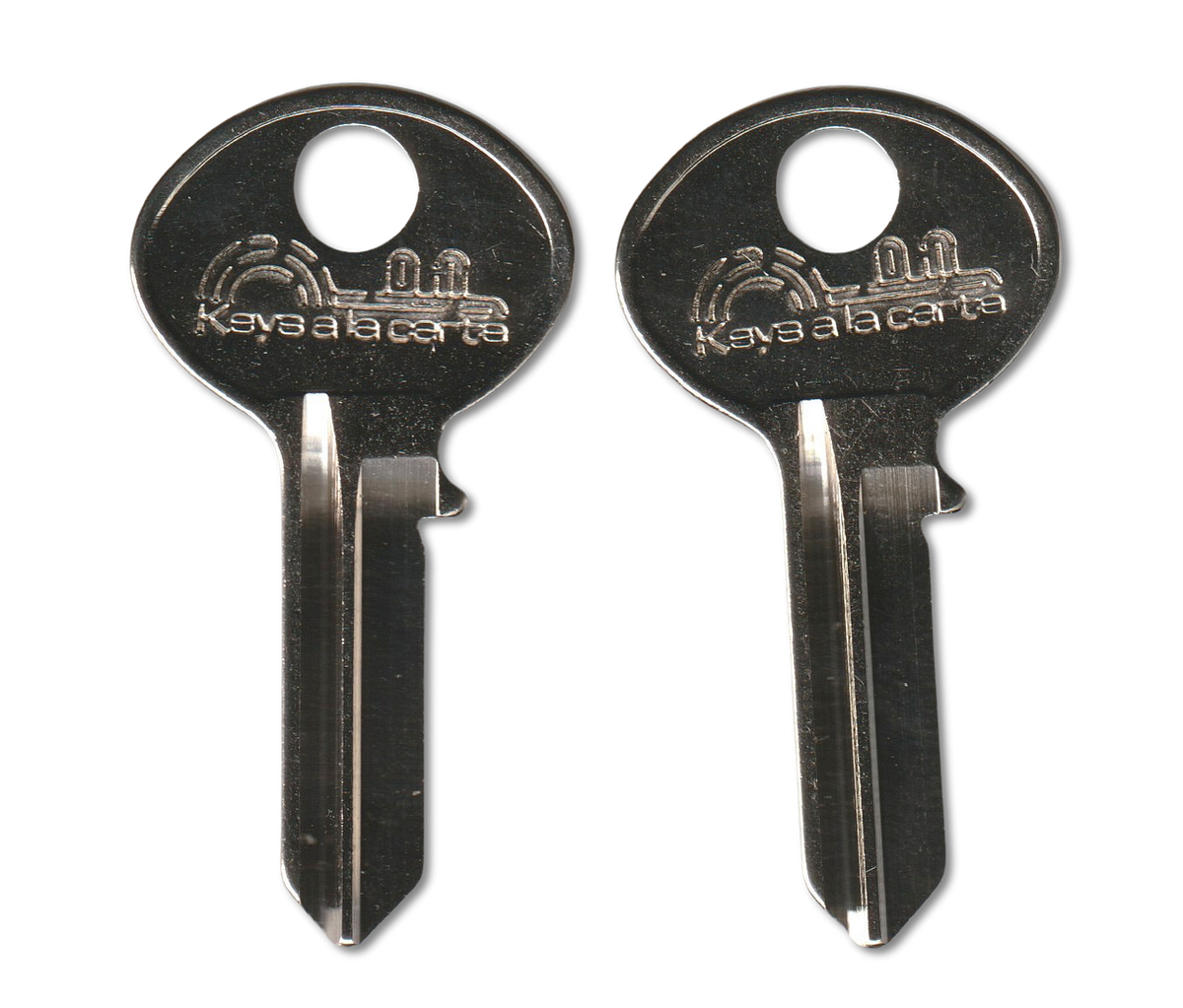 Key code BH101-BH5075 National replacement key pair, BO1 blank (front)