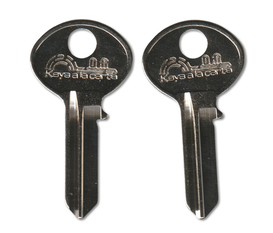 Key code HBH1250-HBH1749 National replacement key pair, BO1 blank (front)