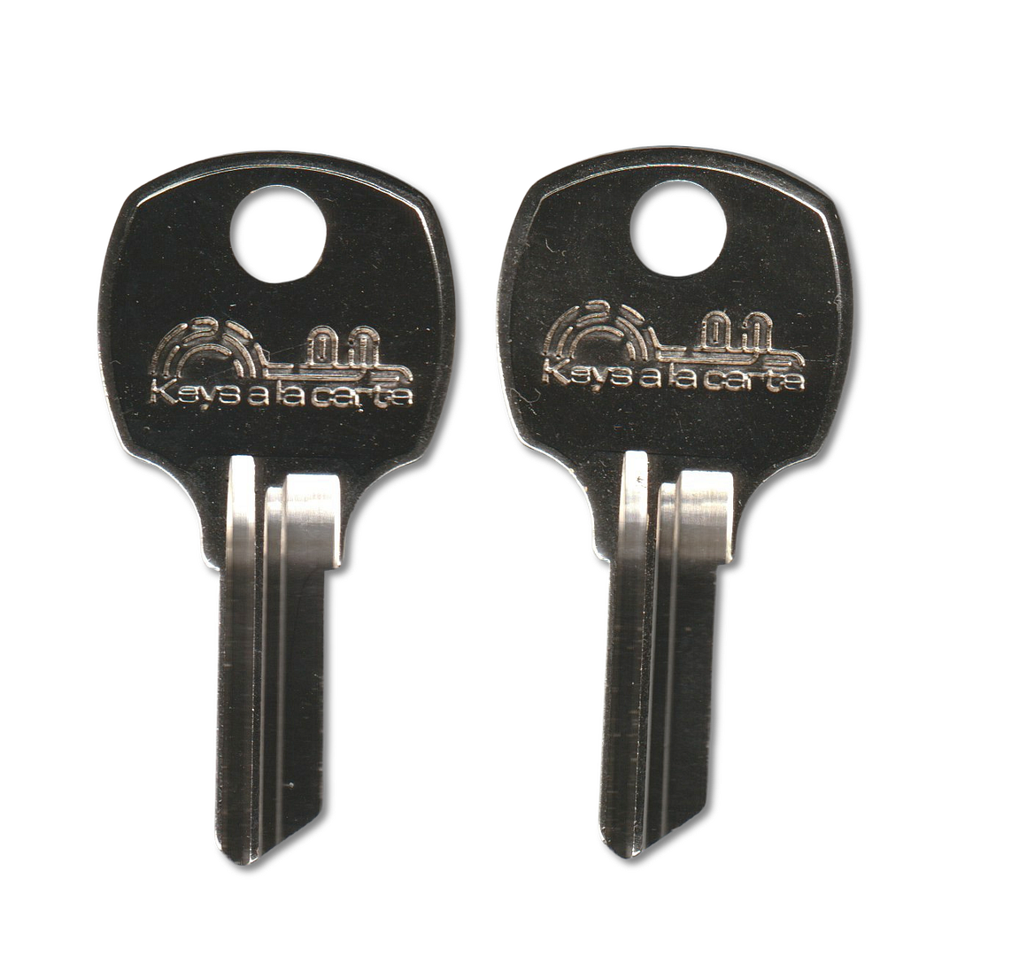 1069G uncut key blank 2-pack for National Cabinet Locks, nickel-plated brass