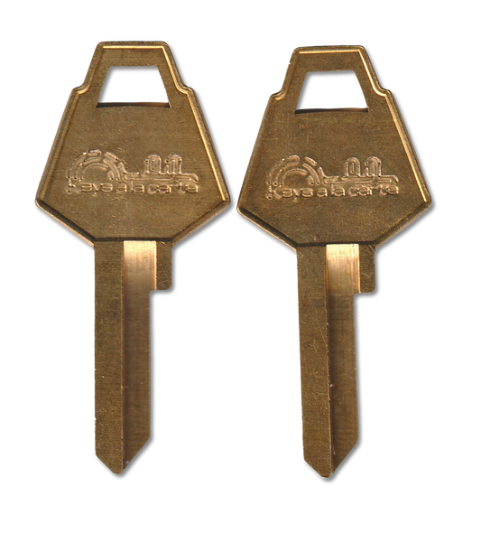 Key code S1-S1000 XL replacement key pair, 1180S blank (front)