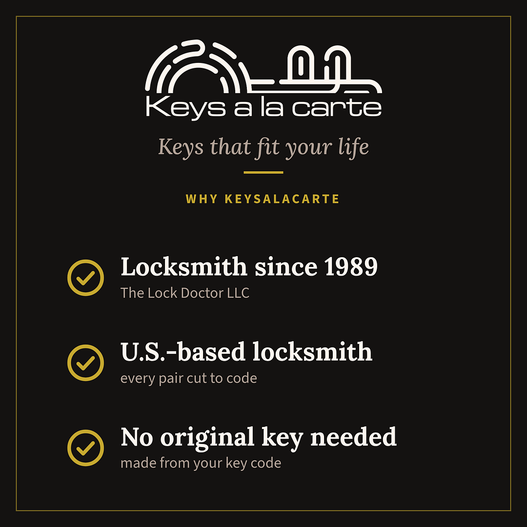 KEYSALACARTE, family-owned locksmith since 1989