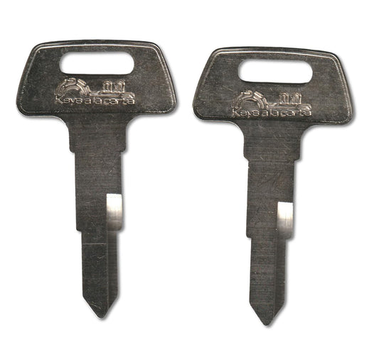 Key code 111111-333333 HD74 e-bike battery lock replacement key pair, double-sided